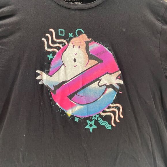 Ghostbusters Shirt Mens Extra Large Black Lootwear Exclusive Lootcrate Logo Crew - Picture 2 of 7